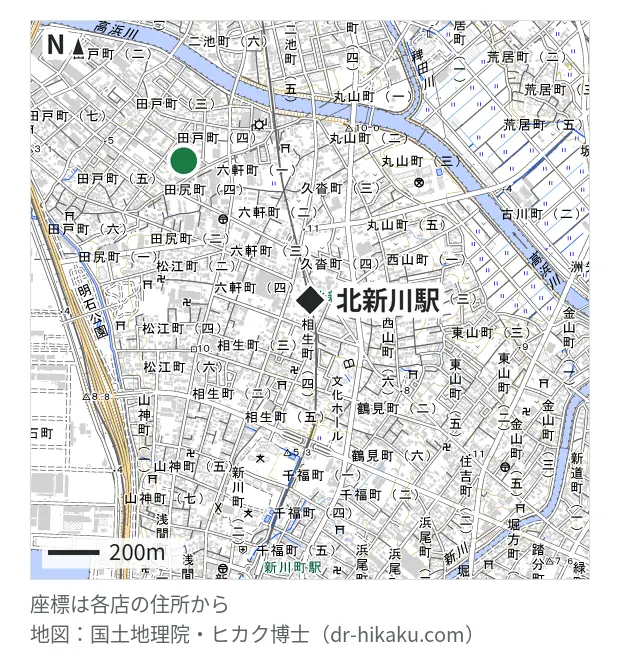 アットフォン 高浜店・北新川駅 736m・徒歩10分