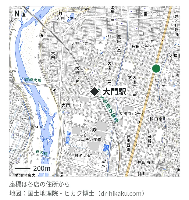 SHIELD 岡崎店・大門駅 844m・徒歩11分