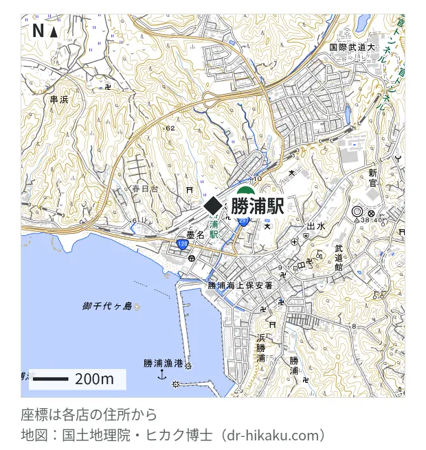 デジ丸・勝浦駅 196m・徒歩3分
