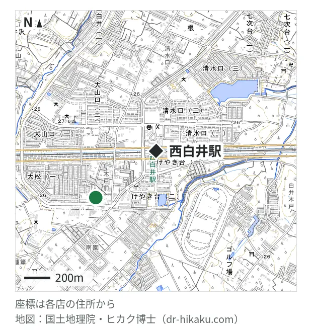 EyeSmart アイスマ白井店・西白井駅 585m・徒歩8分