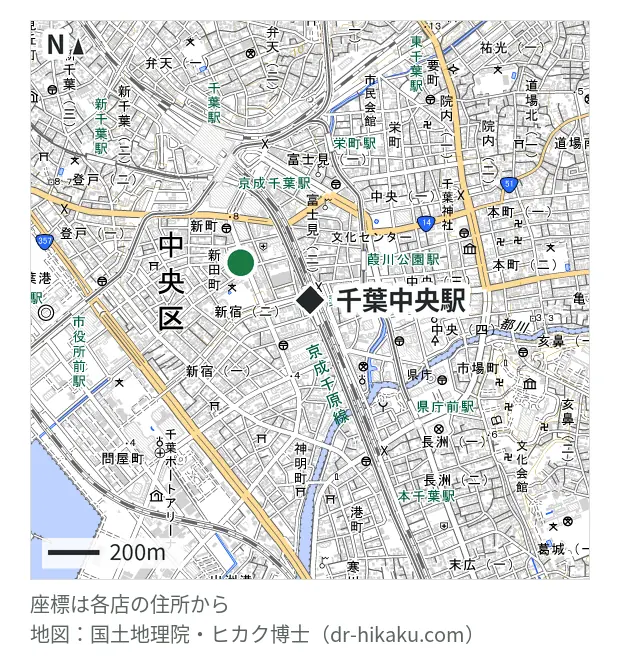 じゃんぱら 千葉店・千葉中央駅 306m・徒歩4分