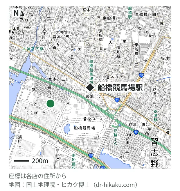 ノジマ ららぽーとTOKYO-BAY店・船橋競馬場駅 571m・徒歩8分