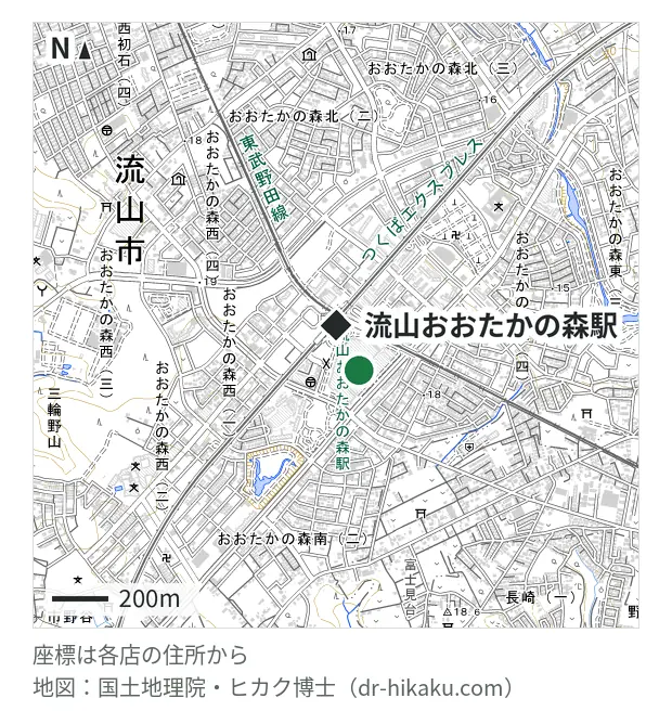 ノジマ 流山おおたかの森S・C店・流山おおたかの森駅 186m・徒歩3分