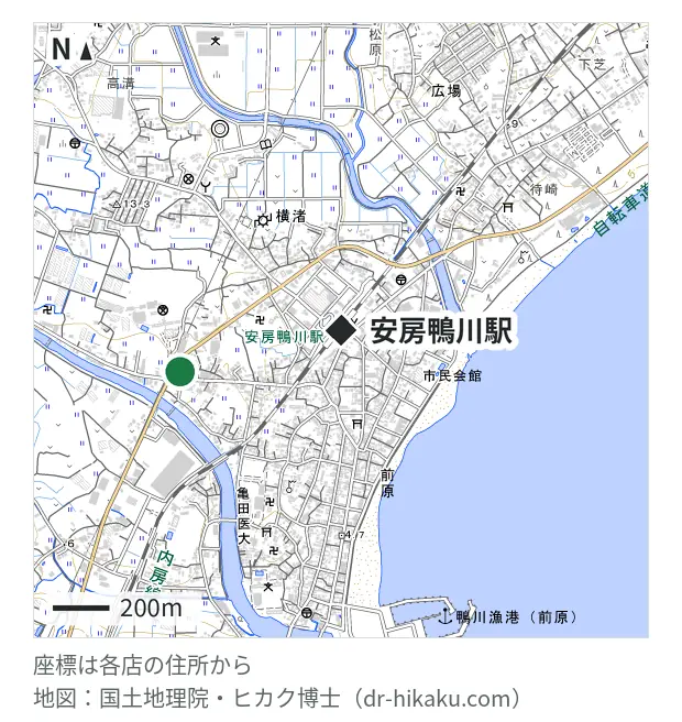 すまほかけこみ寺・安房鴨川駅 590m・徒歩8分