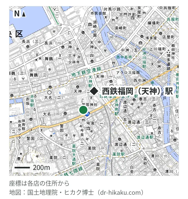 スマホ修理王 福岡天神店・西鉄福岡（天神）駅 284m・徒歩4分