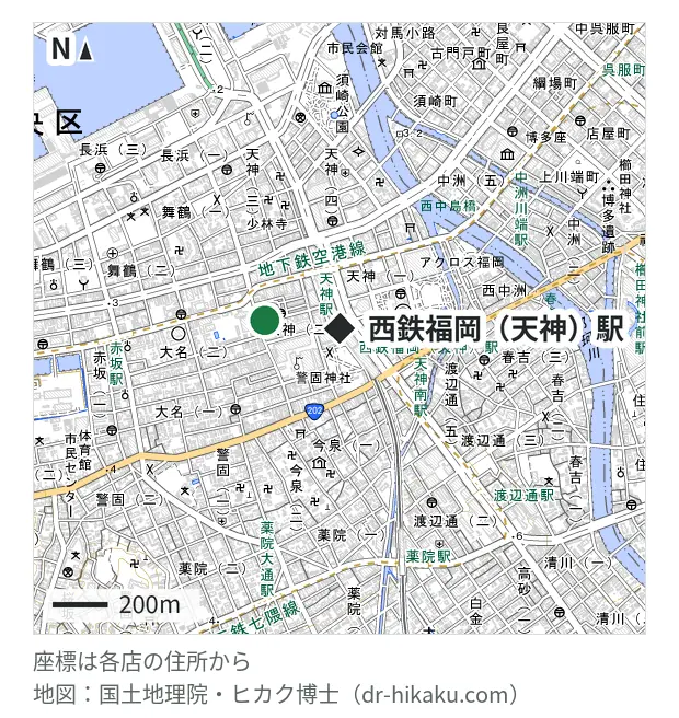 じゃんぱら 福岡天神店・西鉄福岡（天神）駅 273m・徒歩4分