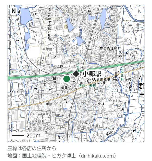 スマホリペア小郡店・小郡駅 175m・徒歩3分