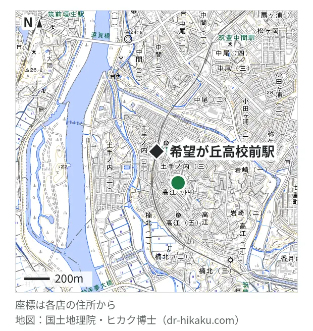 スマホリペア北九州八幡店・希望が丘高校前駅 301m・徒歩4分