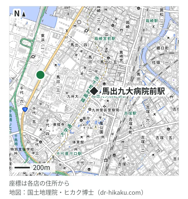 スマホピッとイン ゆめタウン博多店・馬出九大病院前駅 733m・徒歩10分
