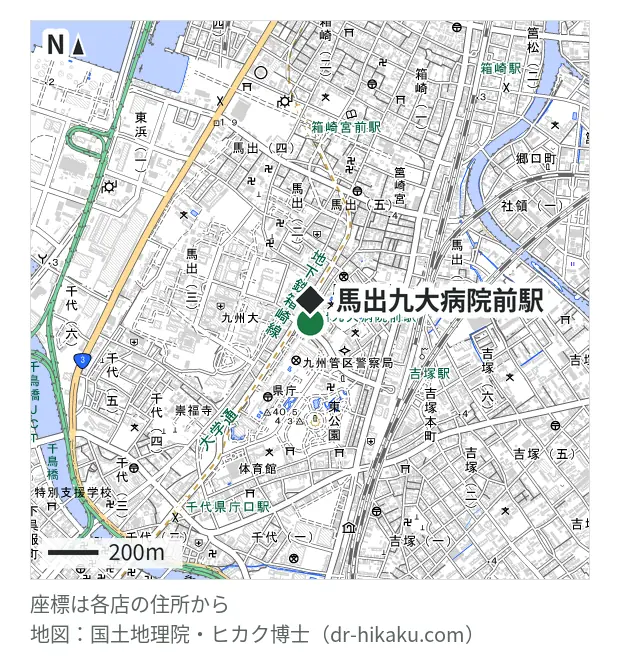 スマホ修理ジャパン 福岡東公園店・馬出九大病院前駅 88m・徒歩2分