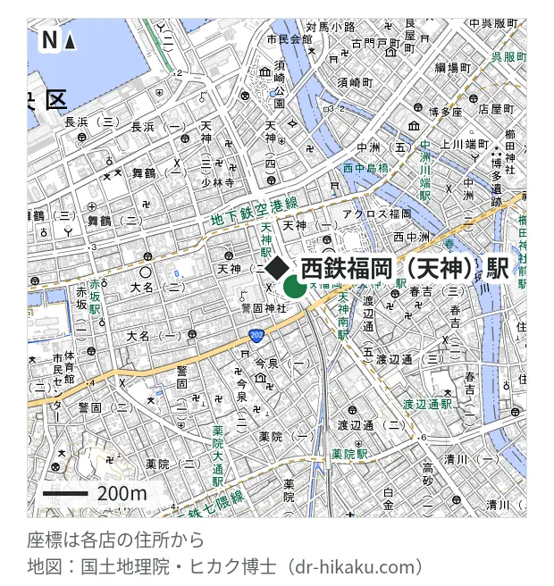 スマホ修理工房 天神地下街店・西鉄福岡（天神）駅 115m・徒歩2分