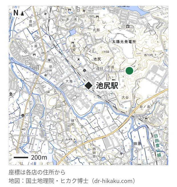 エックスリペア 筑豊たがわ店・池尻駅 605m・徒歩8分