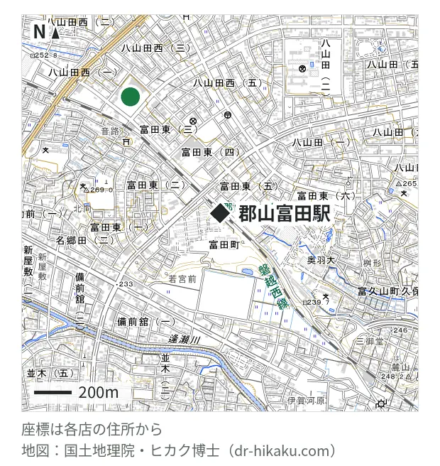iPhone修理アイサポ 郡山八山田店・郡山富田駅 784m・徒歩10分