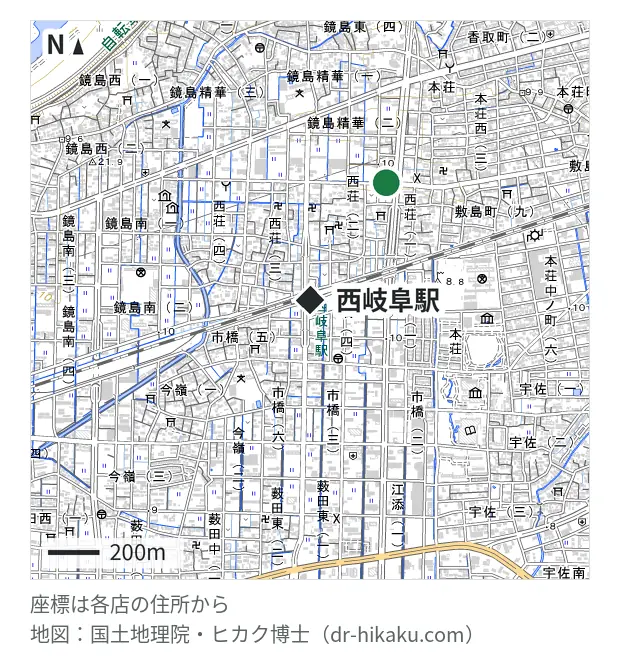 X-repair 西岐阜本店・西岐阜駅 544m・徒歩7分