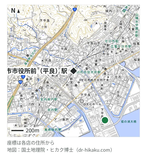 スマートクール ゆめタウン廿日市店・廿日市市役所前（平良）駅 974m・徒歩13分