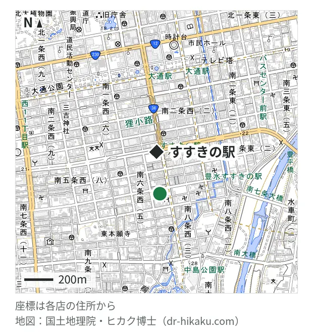 アップル工房 札幌すすきの店・すすきの駅 269m・徒歩4分