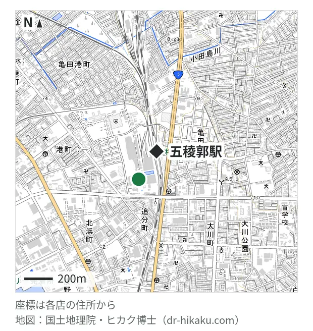 iCrackedStore 函館・五稜郭駅 233m・徒歩3分