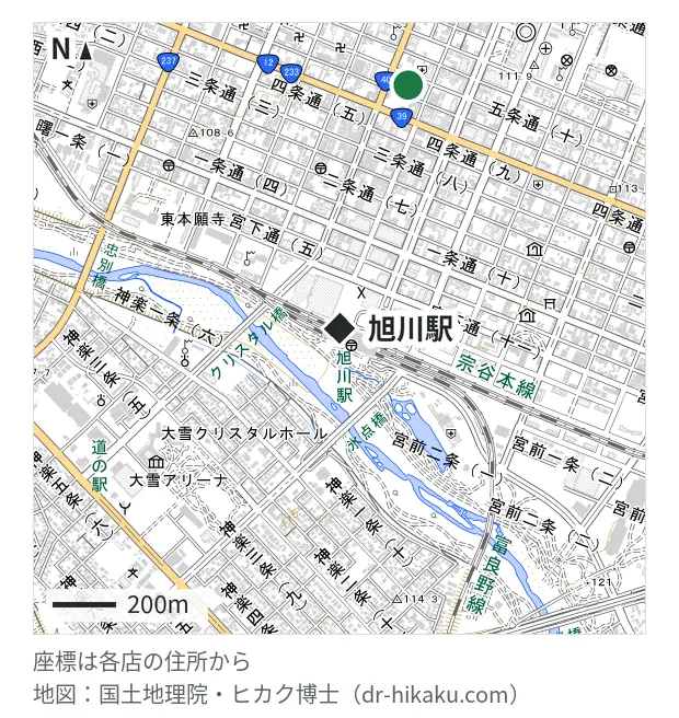 アイシーステラ・旭川駅 756m・徒歩10分