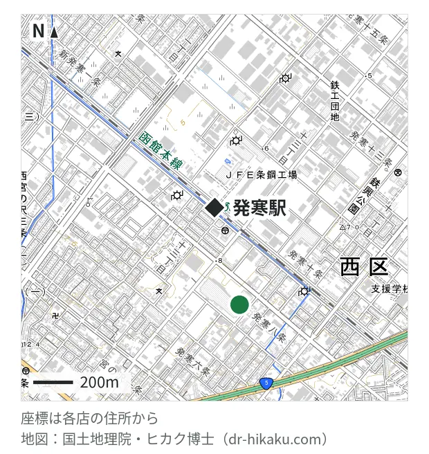 スマプラ イオンモール札幌発寒店・発寒駅 505m・徒歩7分