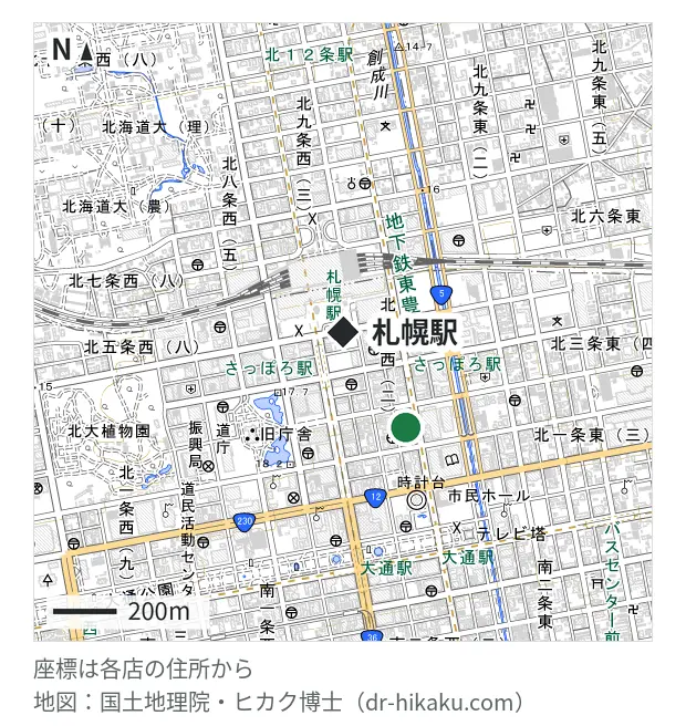 じゃんぱら 札幌店・札幌駅 232m・徒歩3分