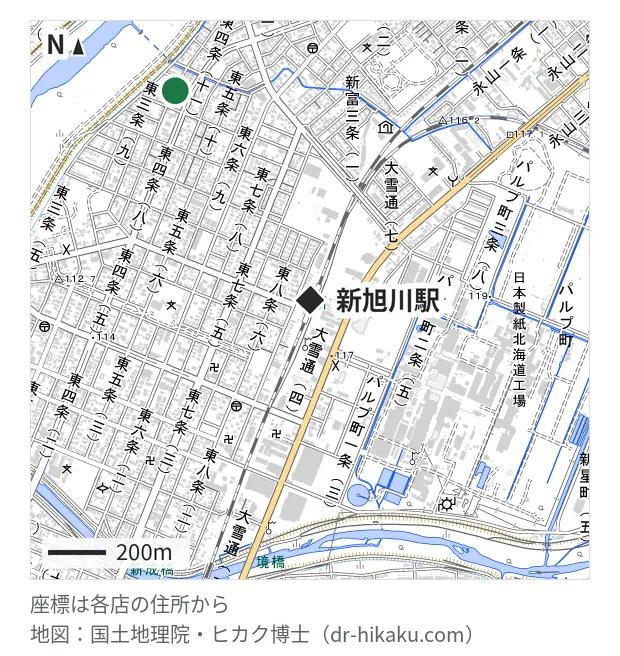 モバイルリペアサービス・新旭川駅 857m・徒歩11分
