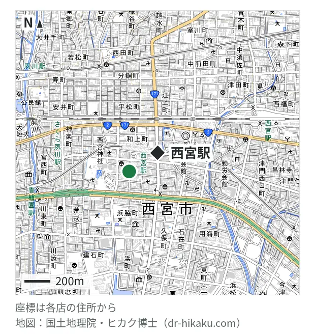 smart365 西宮本店・西宮駅 262m・徒歩4分