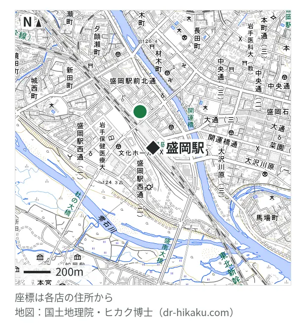 iFC 盛岡店・盛岡駅 266m・徒歩4分