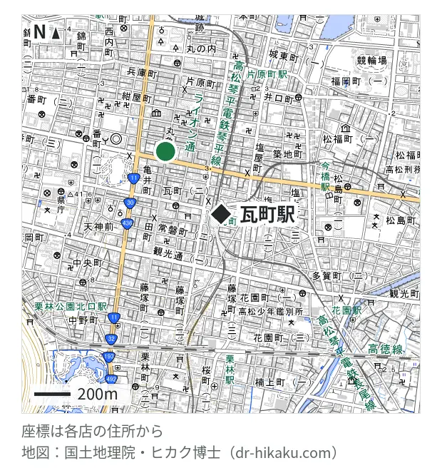 iCrackedStore 高松丸亀町グリーン・瓦町駅 464m・徒歩6分