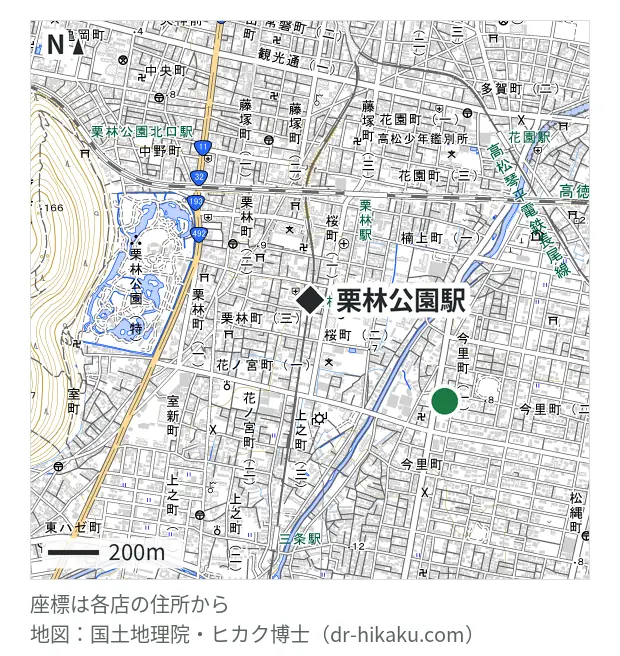 sumamo 今里店・栗林公園駅 665m・徒歩9分