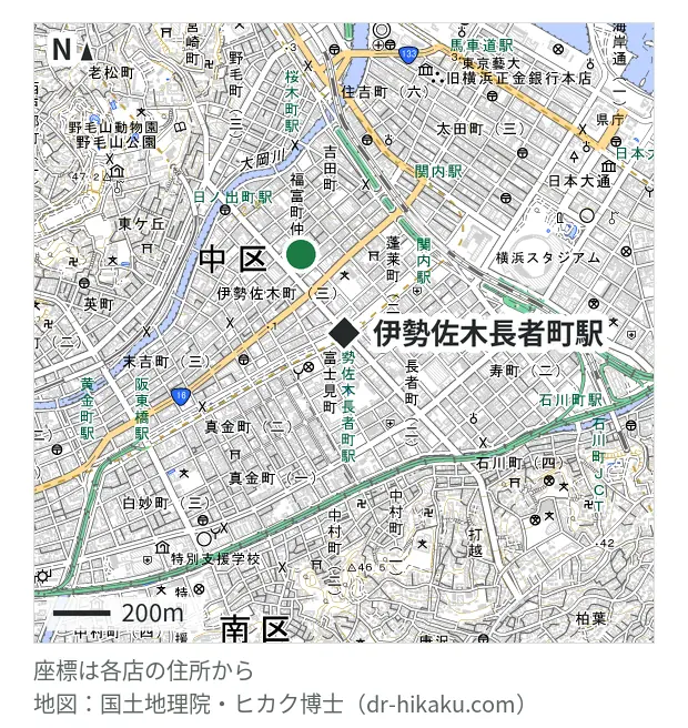 アリマス本舗 伊勢佐木モール店・伊勢佐木長者町駅 314m・徒歩4分