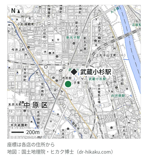 スマプラ グランツリー武蔵小杉店・武蔵小杉駅 202m・徒歩3分