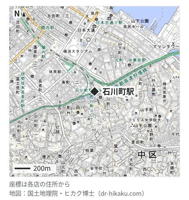 iPhone修理アイサポ 横浜元町中華街店・石川町駅 215m・徒歩3分