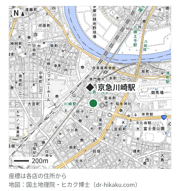 じゃんぱら 川崎店・京急川崎駅 217m・徒歩3分