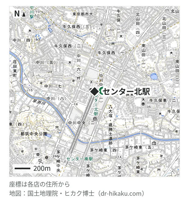 ノジマ センター北店・センター北駅 104m・徒歩2分