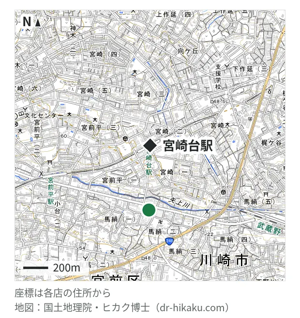 ノジマ 宮前店・宮崎台駅 517m・徒歩7分