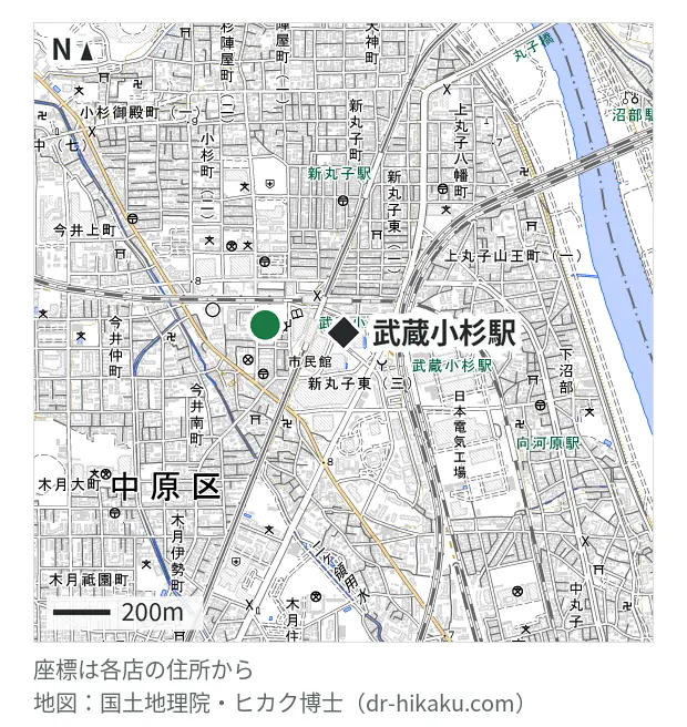 ノジマ イトーヨーカドー武蔵小杉駅前店・武蔵小杉駅 158m・徒歩2分