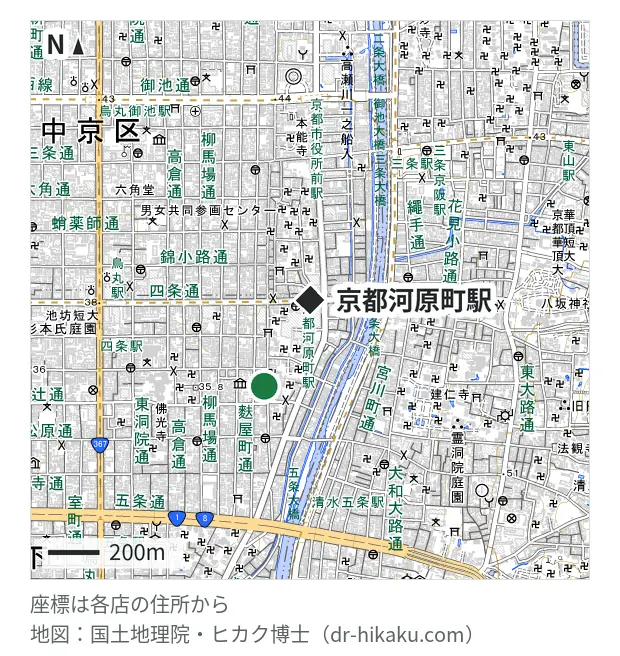 ダイワンテレコム 京都店・京都河原町駅 381m・徒歩5分