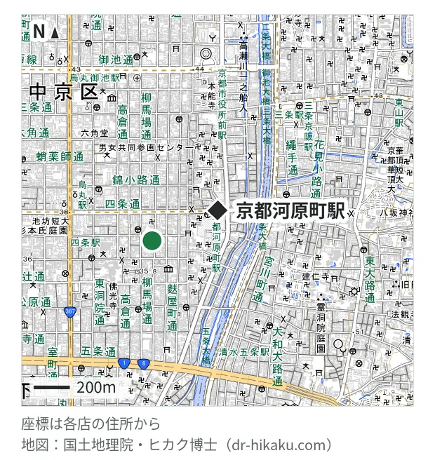 もしもシークス 京都四条店・京都河原町駅 402m・徒歩6分