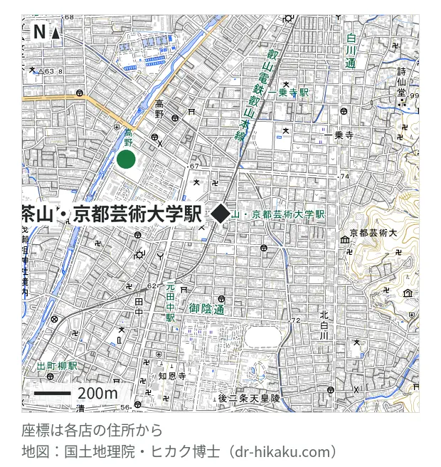 スマートクール 洛北店・茶山・京都芸術大学駅 599m・徒歩8分