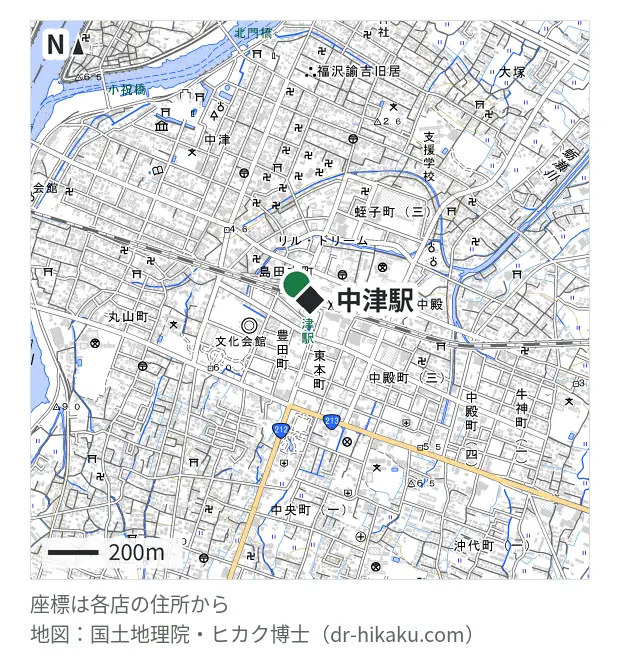 PEACH・中津駅 81m・徒歩2分