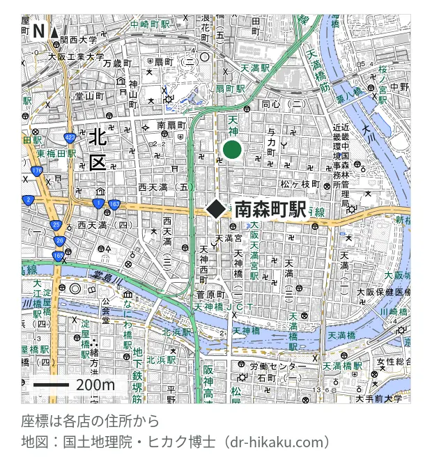 Glasscoo 天神橋三丁目店・南森町駅 326m・徒歩5分