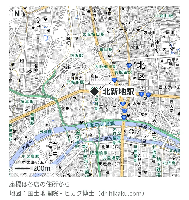 ダイワンテレコム 梅田店・北新地駅 13m・徒歩1分