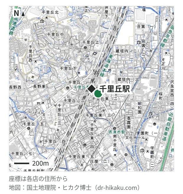 iphone修理Factory+・千里丘駅 109m・徒歩2分