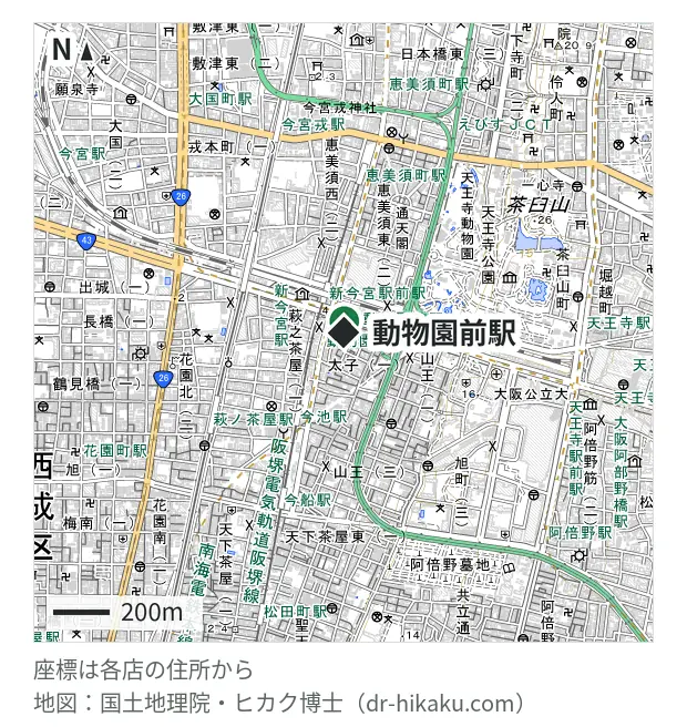 K-Mobile・動物園前駅 65m・徒歩1分