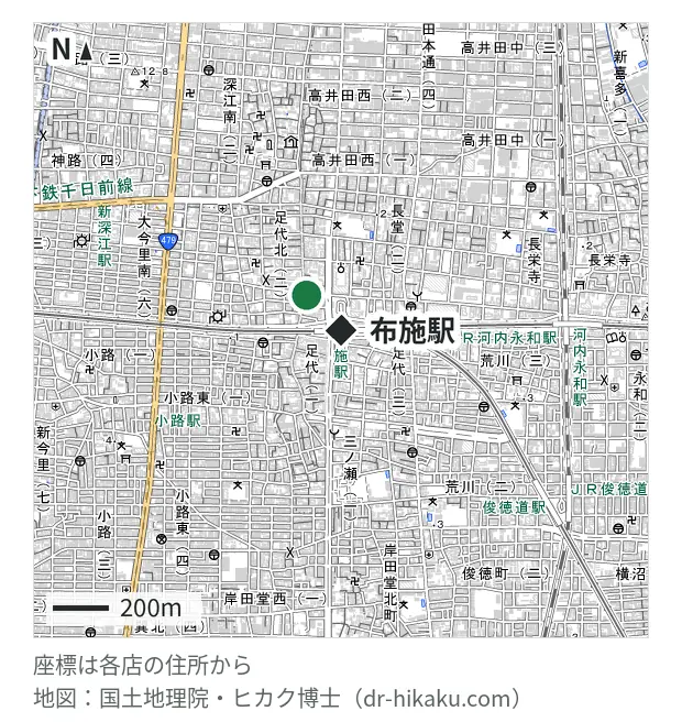 リンゴ屋 東大阪布施店・布施駅 175m・徒歩3分