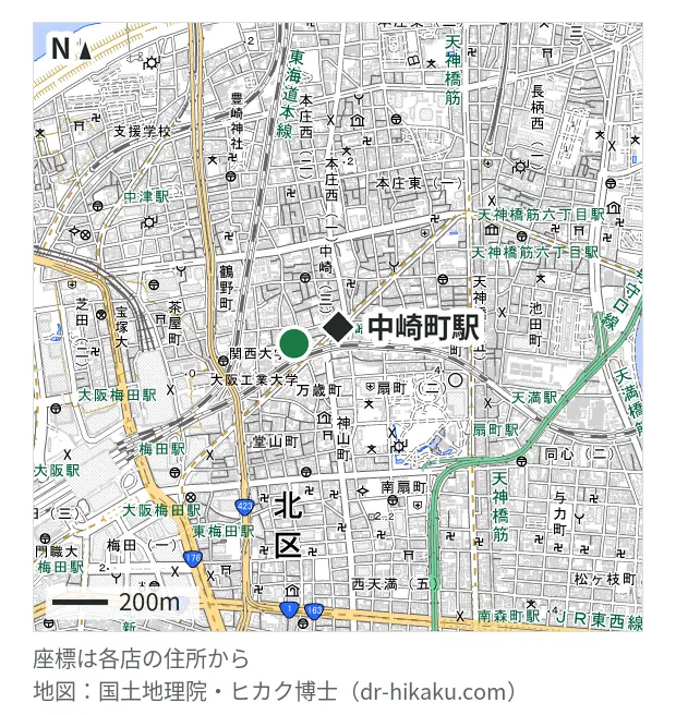 i-charm 梅田本店・中崎町駅 168m・徒歩3分