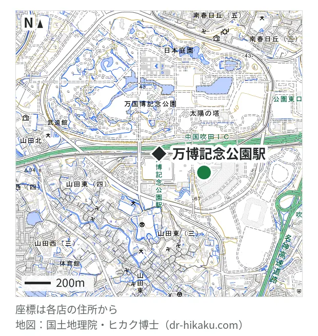 スマートクール ららぽーとEXPOCITY店・万博記念公園駅 372m・徒歩5分