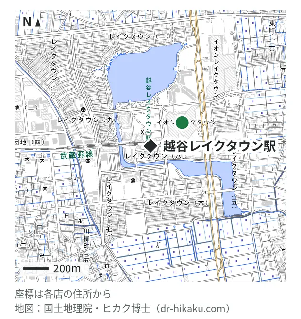 カメラのキタムラ 越谷・イオンレイクタウンkaze店・越谷レイクタウン駅 313m・徒歩4分