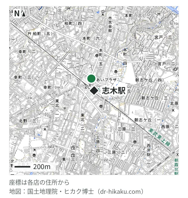 ノジマ マルイファミリー志木店・志木駅 158m・徒歩2分