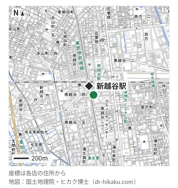 スマホスピタル テルル新越谷・新越谷駅 136m・徒歩2分
